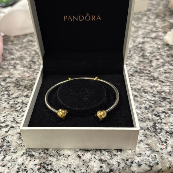 Pandora Jewelry - Pandora Gold and Silver Bangle Bracelet